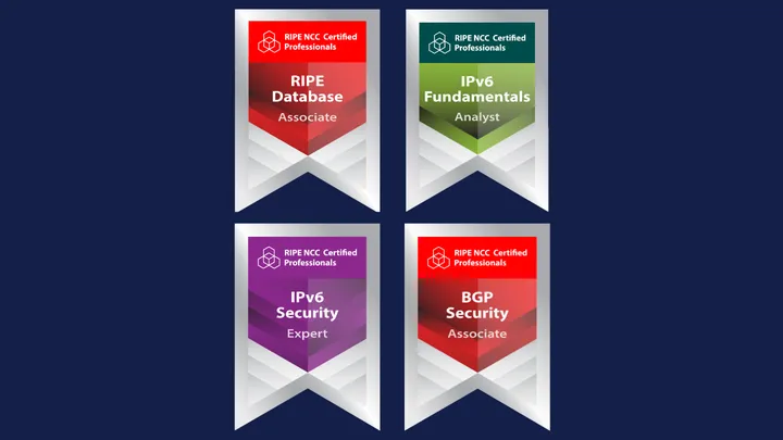 Certified Professionals badges centred